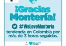 We Love Montería es tendencia en Colombia con más 11.400 Tweets   