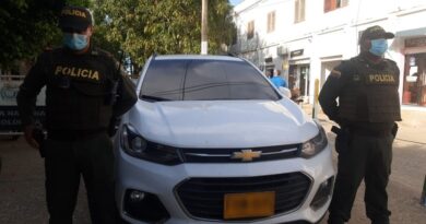 En Lorica, Córdoba, recuperan vehículo que era reportado como robado 