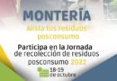 Montería realizará la VXII jornada de recolección de residuos de posconsumo
