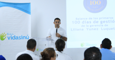 Alcalde y Gerente de Ciudad acompañaron balance de los 100 primeros días de gestión de Gerente de ESE Vidasinú