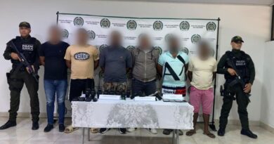 Capturan a 6 personas mediante orden judicial por el delito de extorsión en Montería